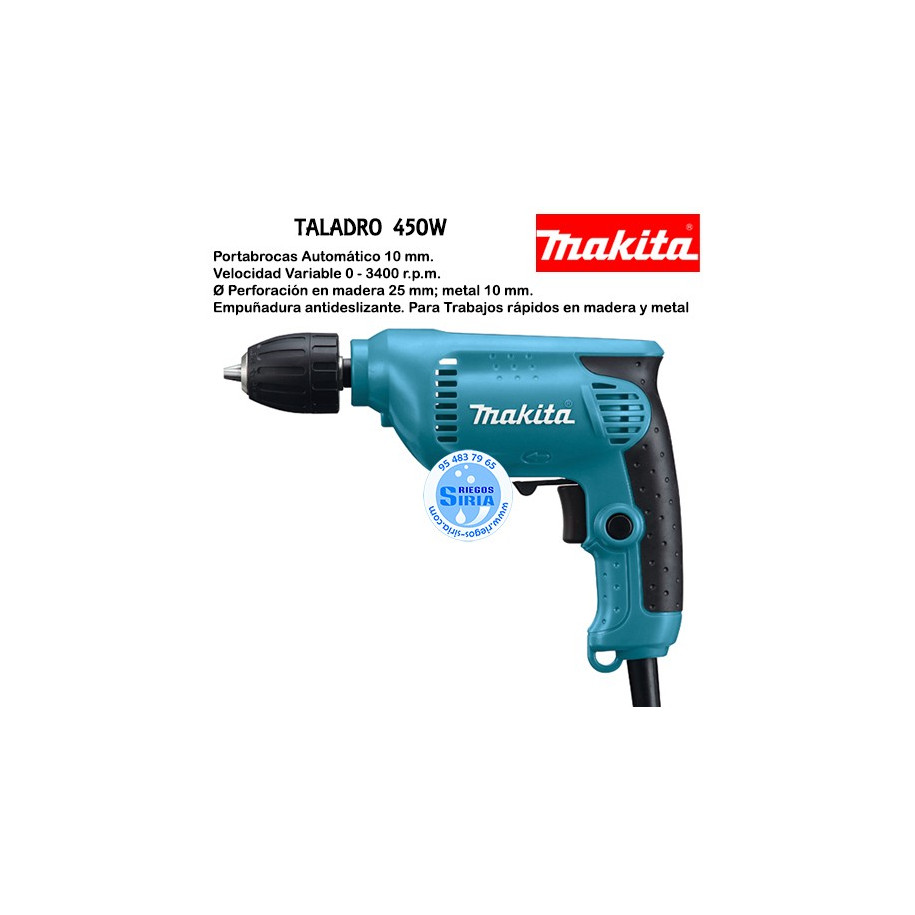 Taladro Makita 450 W Portabrocas Automático 6413