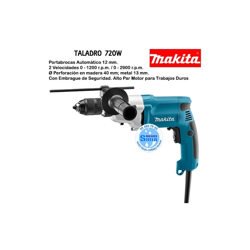 Taladro Makita 720 W Portabrocas Automático 13 mm DP4011