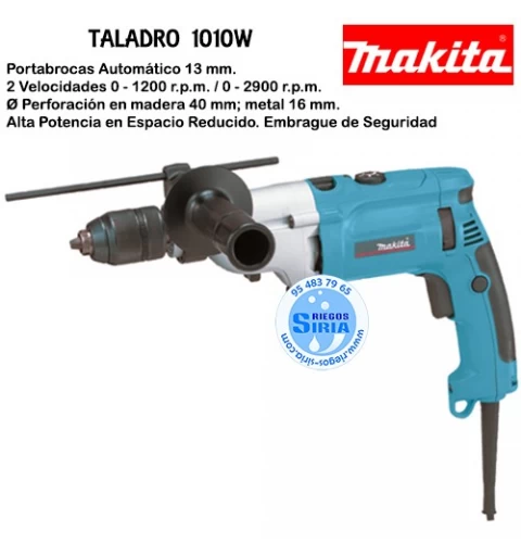 Taladro Makita 1010W Portabrocas Automático 13mm HP2071