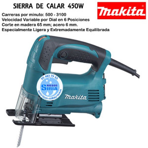 Sierra de Calar Makita 450 W Velocidad Variable