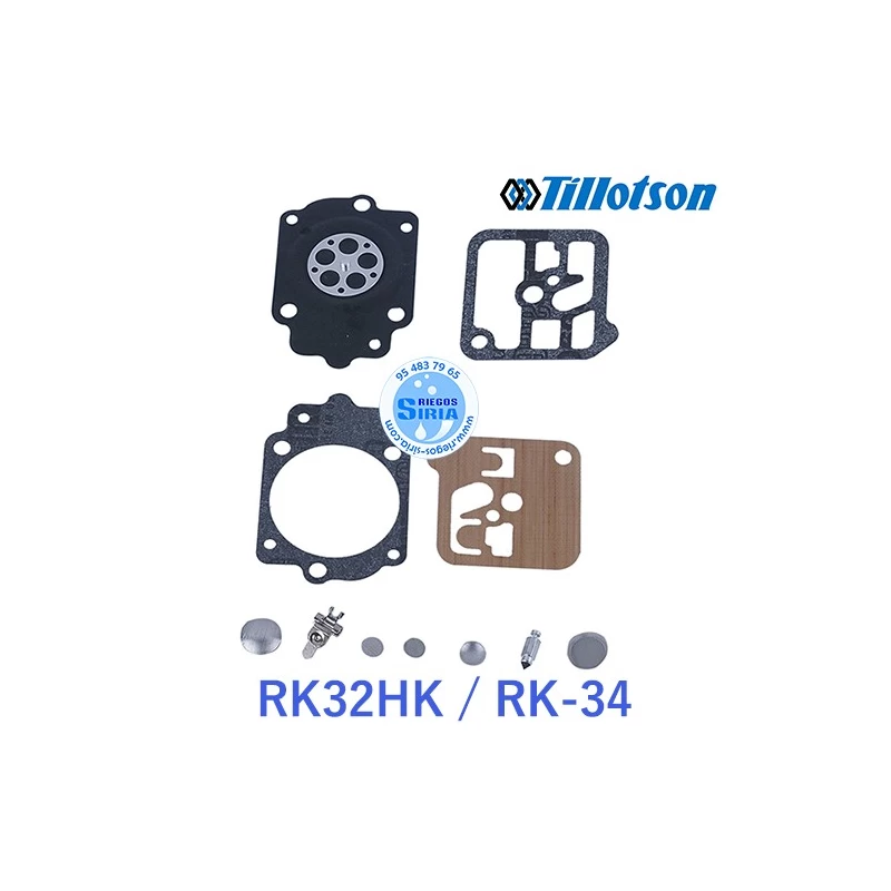 Kit Reparacion Carburador Tilltson RK-32HK RK-34 021149