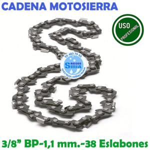 Cadena Motosierra 3/8" BP 1,1 mm. 38 Eslabones 120226