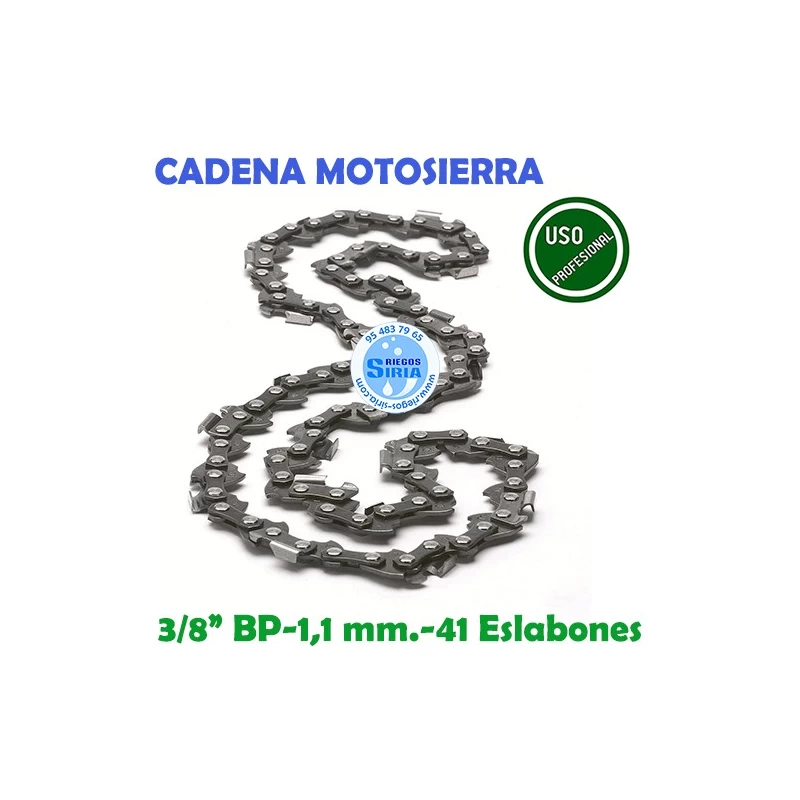 Cadena Motosierra 3/8" BP 1,1 mm. 41 Eslabones 120715