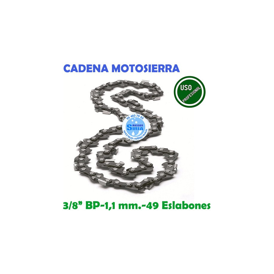 Cadena Motosierra 3/8" BP 1,1 mm. 49 Eslabones 120723