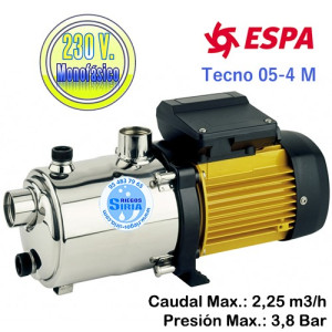 En Oferta BOMBA de PRESIÓN para Agua Casa ESPA TECNO 05 4 M