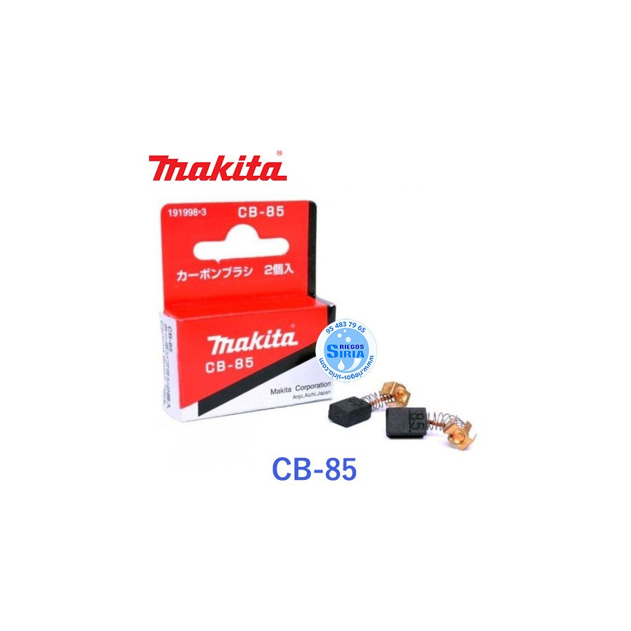 Juego de Escobillas Original Makita CB-85 191998-3