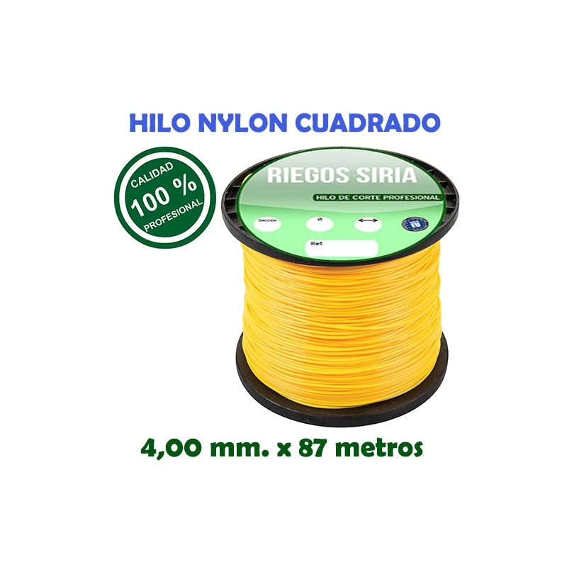 Hilo de Nylon Profesional Cuadrado 4,00 mm. x 87 mts. 130144