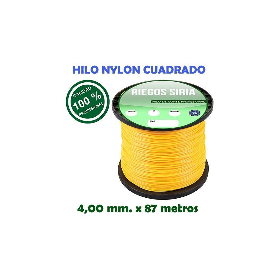 Hilo de Nylon Profesional Cuadrado 4,00 mm. x 87 mts. 130144