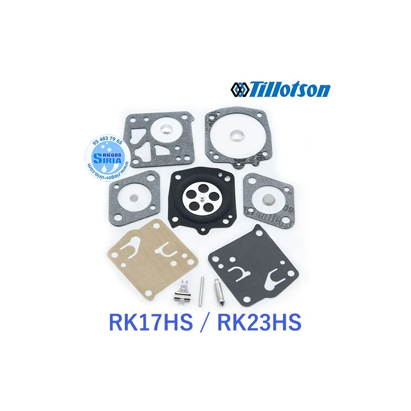 Kit Reparacion Carburador Tillotson RK-17HS RK-23HS 020401