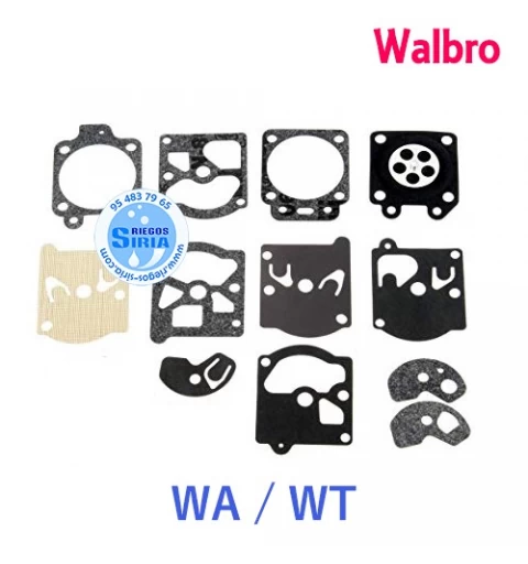 Kit Membranas Carburador adaptable Walbro WA WT 020586