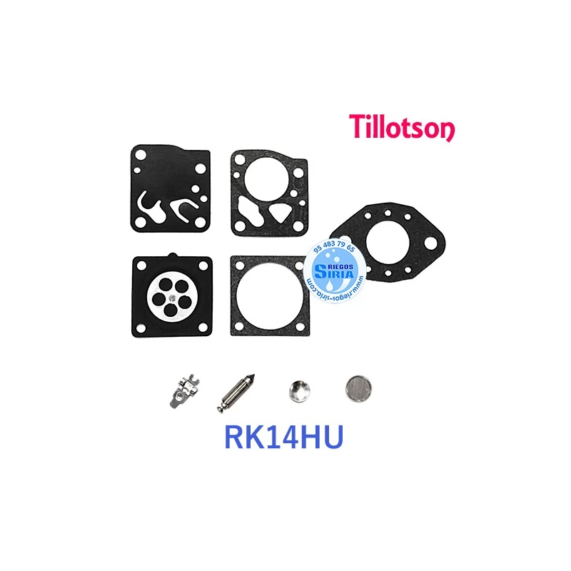 Kit Reparación Carburador adaptable Tillotson RK-14HU 020584