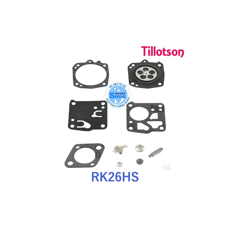 Kit Reparación Carburador adaptable Tillotson RK-26HS 020794