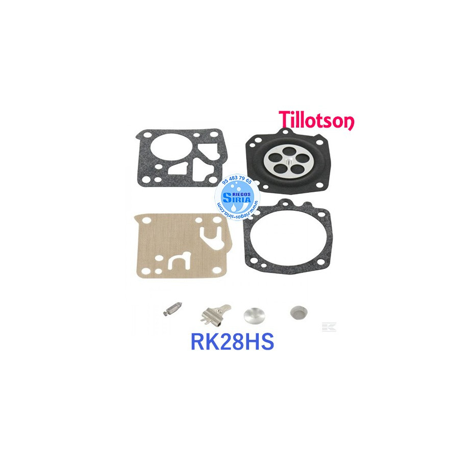 Kit Reparacion Carburador adaptable Tillotson RK-28HS 020795