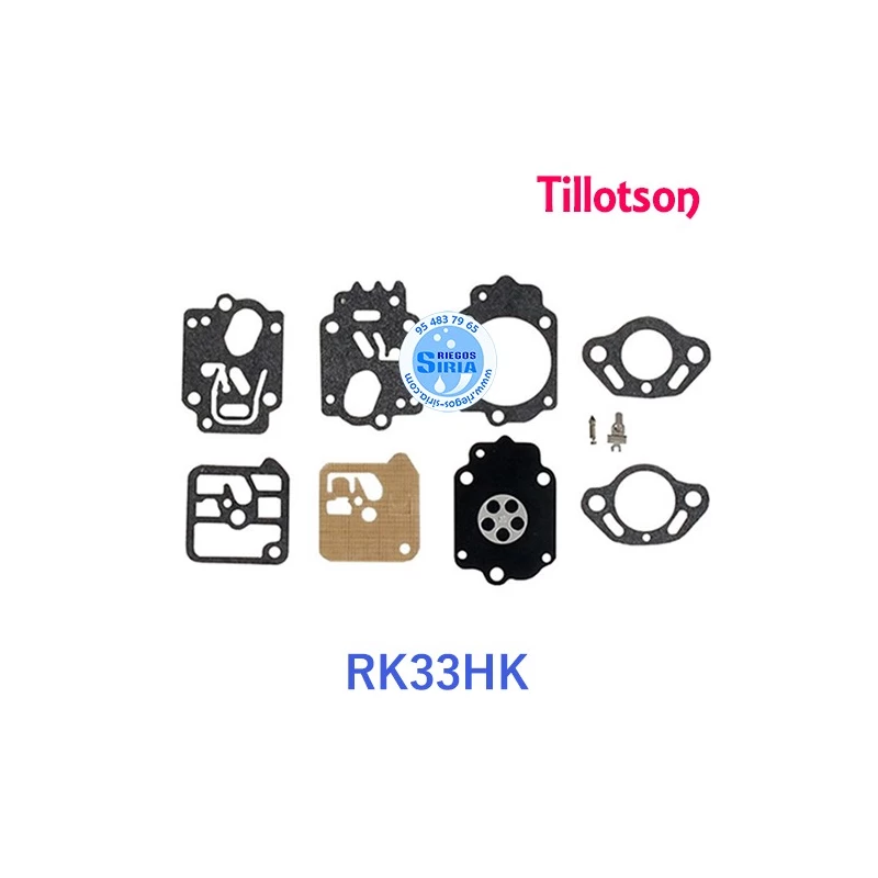 Kit Reparacion Carburador adaptable Tillotson RK-33HK 020798