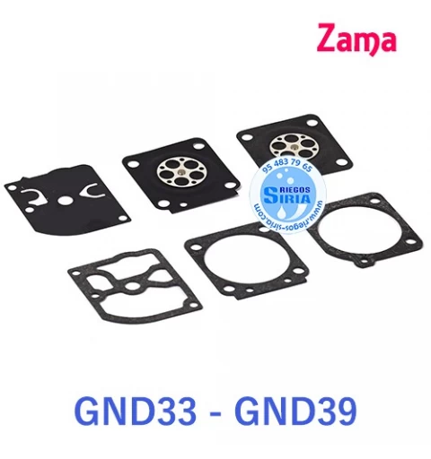 Kit Membranas Carburador adaptable Zama C1Q GND33 GND39 020619