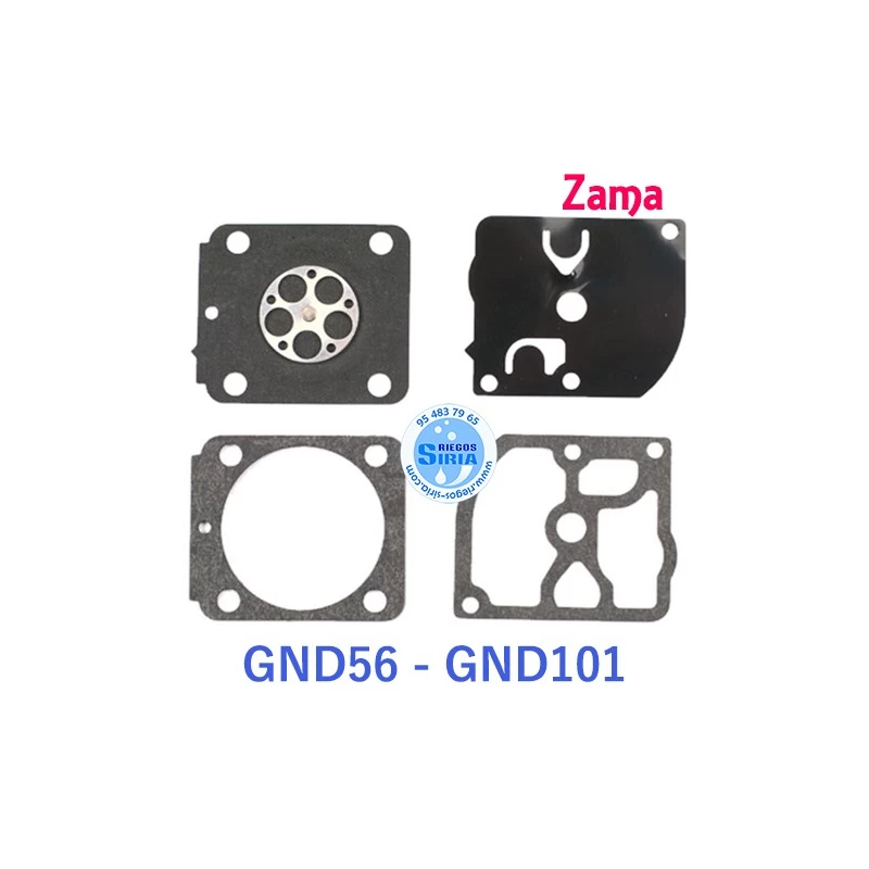 Kit Membranas Carburador adaptable Zama C1Q GND56 GND101 020591