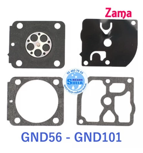 Kit Membranas Carburador adaptable Zama C1Q GND56 GND101 020591