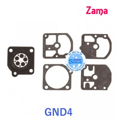 Kit Membranas Carburador adaptable Zama C1Q C1M C1S C1U LE RB GND4 020604