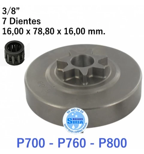 Piñón Cadena 3/8" 7 Dientes compatible P700 P760 P800 120242