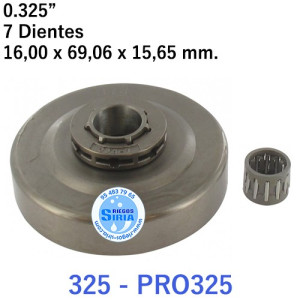 Piñón Cadena 0.325" 7 Dientes con Anillo compatible 325 PRO325 120211