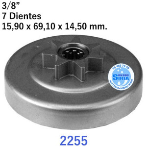 Piñón Cadena 3/8" 7 Dientes compatible 2255 120282