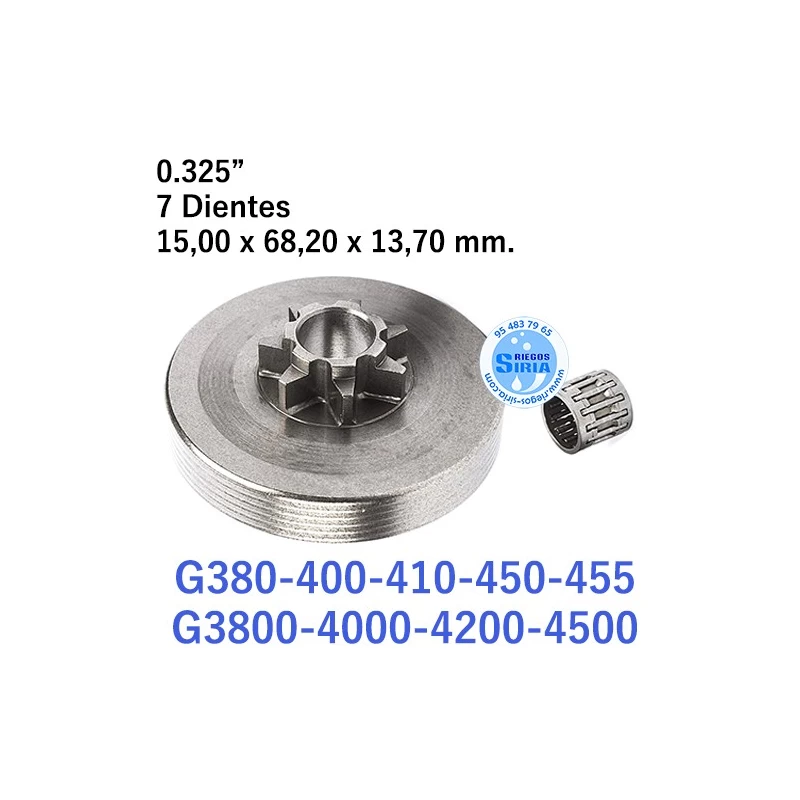Piñón Cadena 0.325" 7 Dientes compatible G380 G400 G410 G415 G450 G455 G3800 G4000 G4100 G4200 G4500 120347
