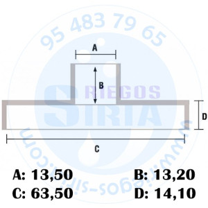 Piñón Cadena 3/8" BP 6 Dientes compatible 101 120028