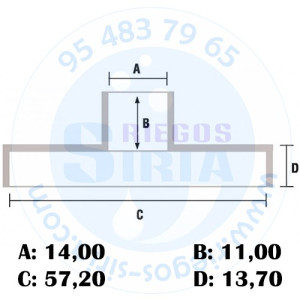 Piñón Cadena 3/8"BP 6 Dientes compatible P34 P350 P351 P370 P371 P390 P391 P411 120239