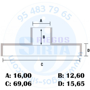 Piñón Cadena 0.325" 7 Dientes con Anillo compatible A40E PROF41 45 120211