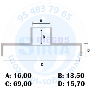 Piñón Cadena 0.325" 7 Dientes compatible 340 340E 345 345E 350 351 353 445 445E 450 450E 120215