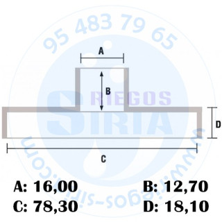 Piñón Cadena 3/8" 7 Dientes Corona Fija Compatible 362 365 365XTORQ 570 570II 575XP 576XP 120363