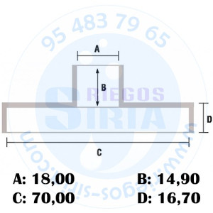 Piñón Cadena 3/8" 7 Dientes compatible 620 650 655 660  120198