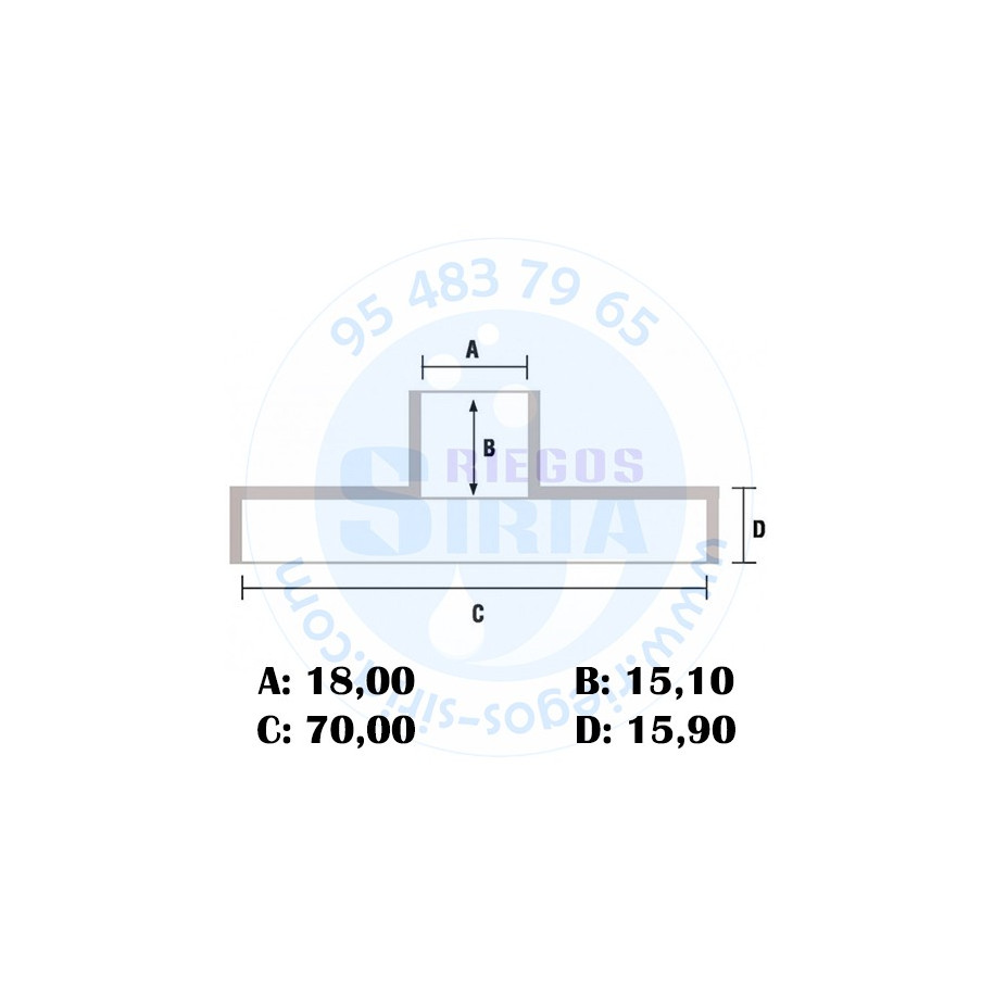 Piñón Cadena 3/8" 7 Dientes compatible 662 667 120202