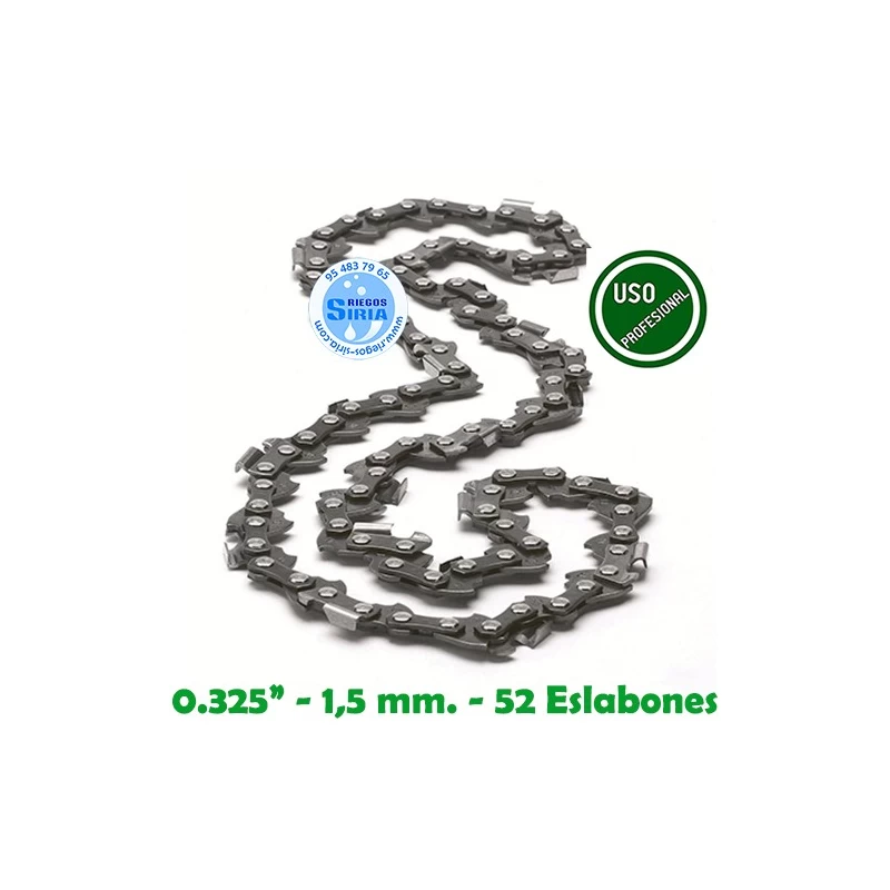 Cadena Motosierra 0.325" 1,5 mm. 52 Eslabones 120399