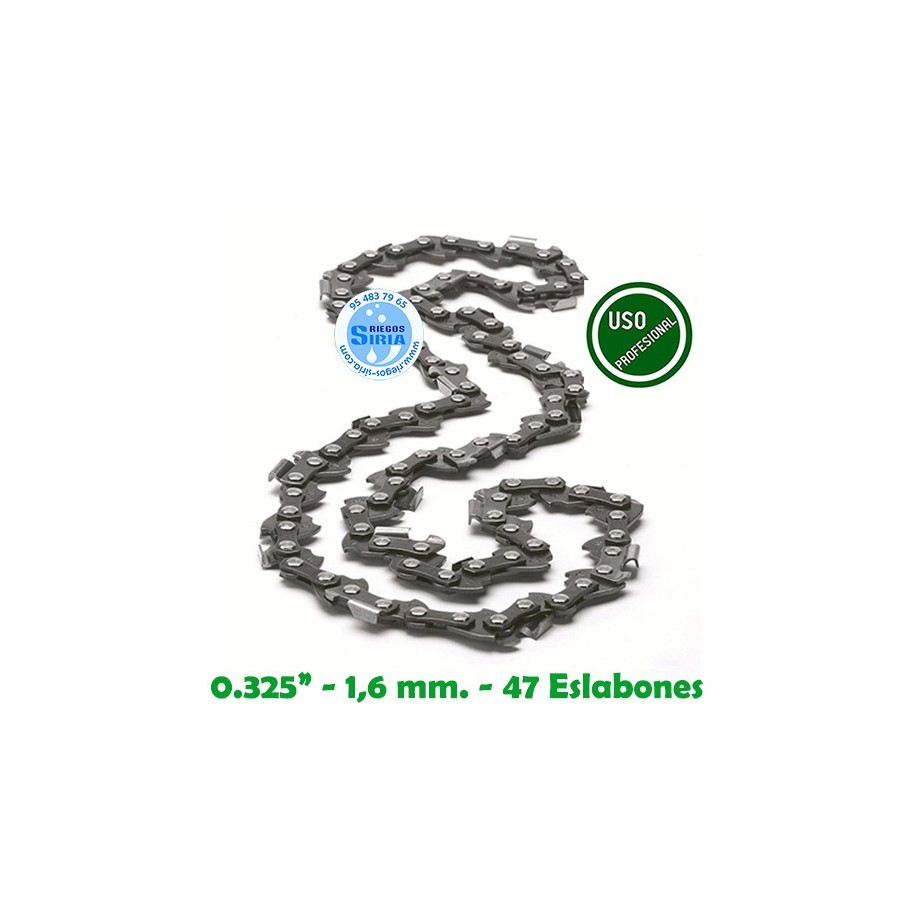 Cadena Motosierra 0.325" 1,6 mm. 47 Eslabones 120423