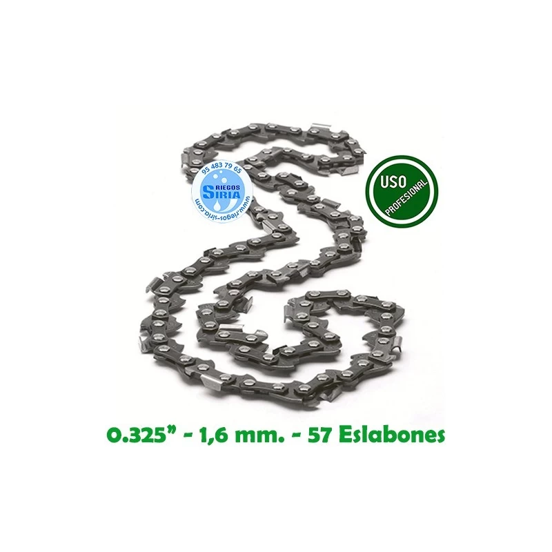 3 tallox cadenas de sierra .325 1,6 mm 67 eslabones 40 cm full-chisel compatible con Stihl 