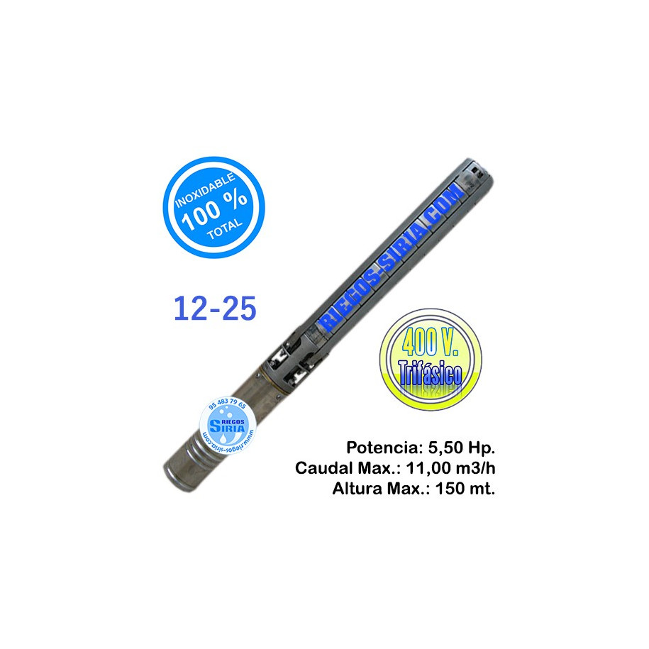 Electrobomba Sumergible Inoxidable Total 12-25 5,50CV SI1225