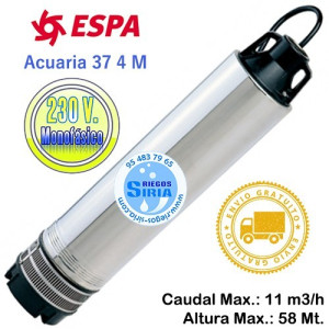 Bomba de Agua Sumergible Espa Acuaria 37 4 M 135380