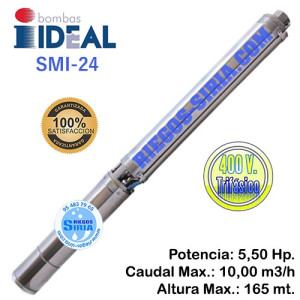 Bomba Sumergible Cuerpo Ideal SMI24 Con Motor Baño Aceite 5,50CV SMI24