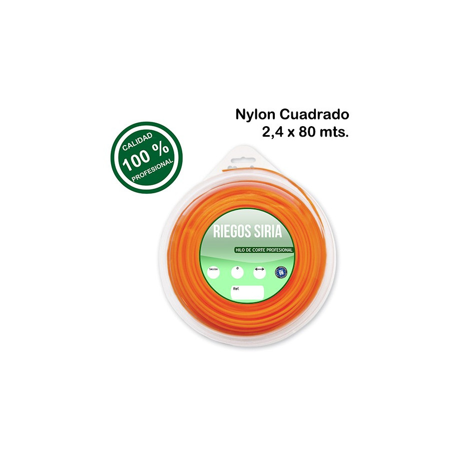 Hilo de Nylon Profesional Cuadrado 2,40 mm. x 79 mts. 130102