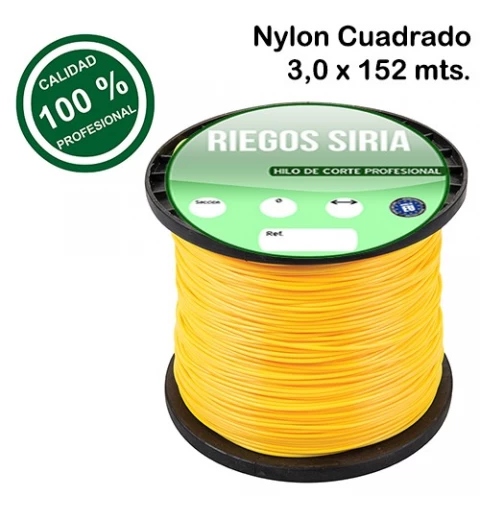 Hilo de Nylon Profesional Cuadrado 3,00 mm. x 152 mts. 130092