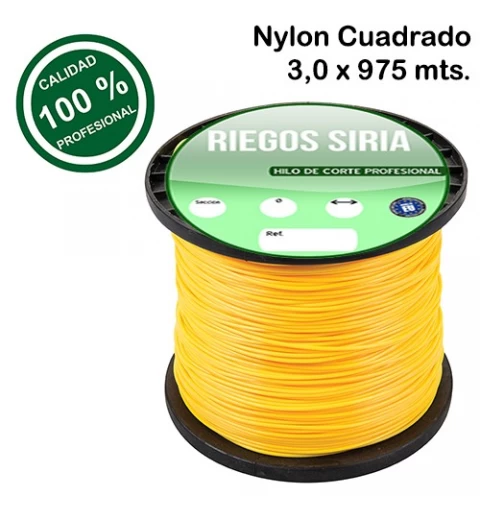 Hilo de Nylon Profesional Cuadrado 3,00 mm. x 975 mts. 130329