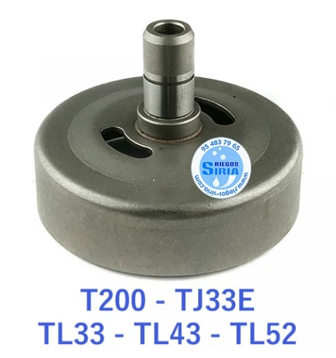 Campana Embrague compatible T200 TJ33E TL33 TL43 TL52 Eje Roscado 070042