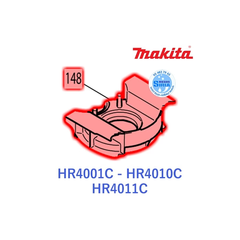 Deflector Martillo Makita HR4001C HR4010C HR4011C 419021-5