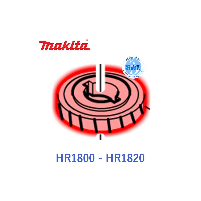 Corona Helicoidal Martillo Makita HR1800 HR1820 221705-1
