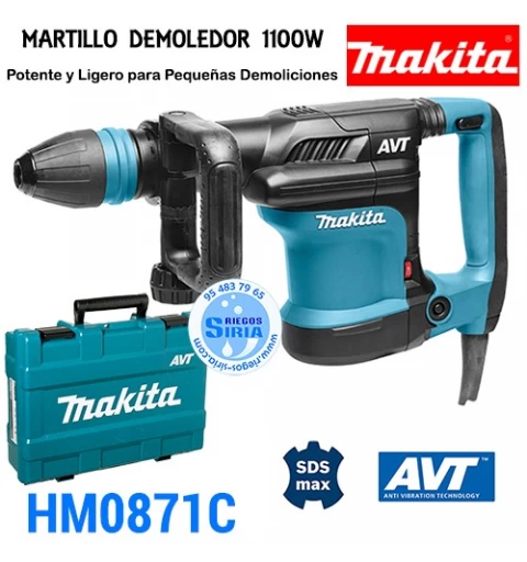 Martillo Demoledor Makita 1100W 5,6Kg AVT HM0871C HM0871C
