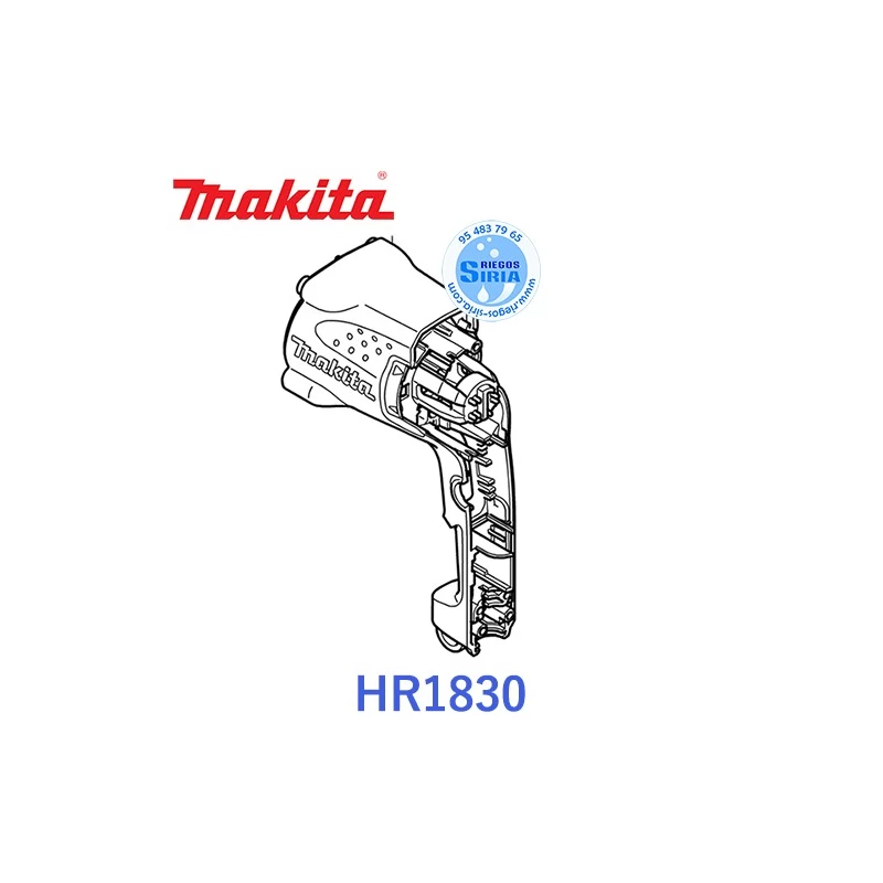Carcasa Motor Original Martillo Makita HR1830 419198-6