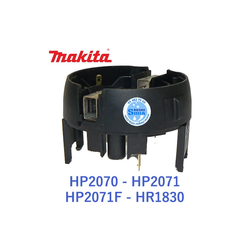 Portaescobillas Original Makita HP2070 HP2071 HP2071F HR1830 638413-1