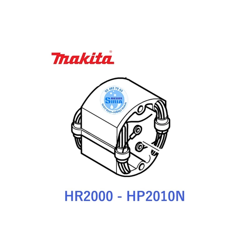 Estator Original Martillo Makita HR2000 HP2010N 528147-3