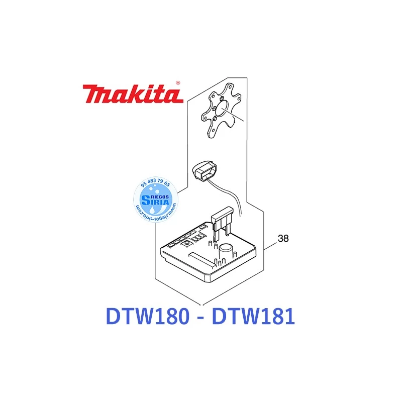 Controlador Original Llave Impacto Makita DTW180 DTW181 620743-4